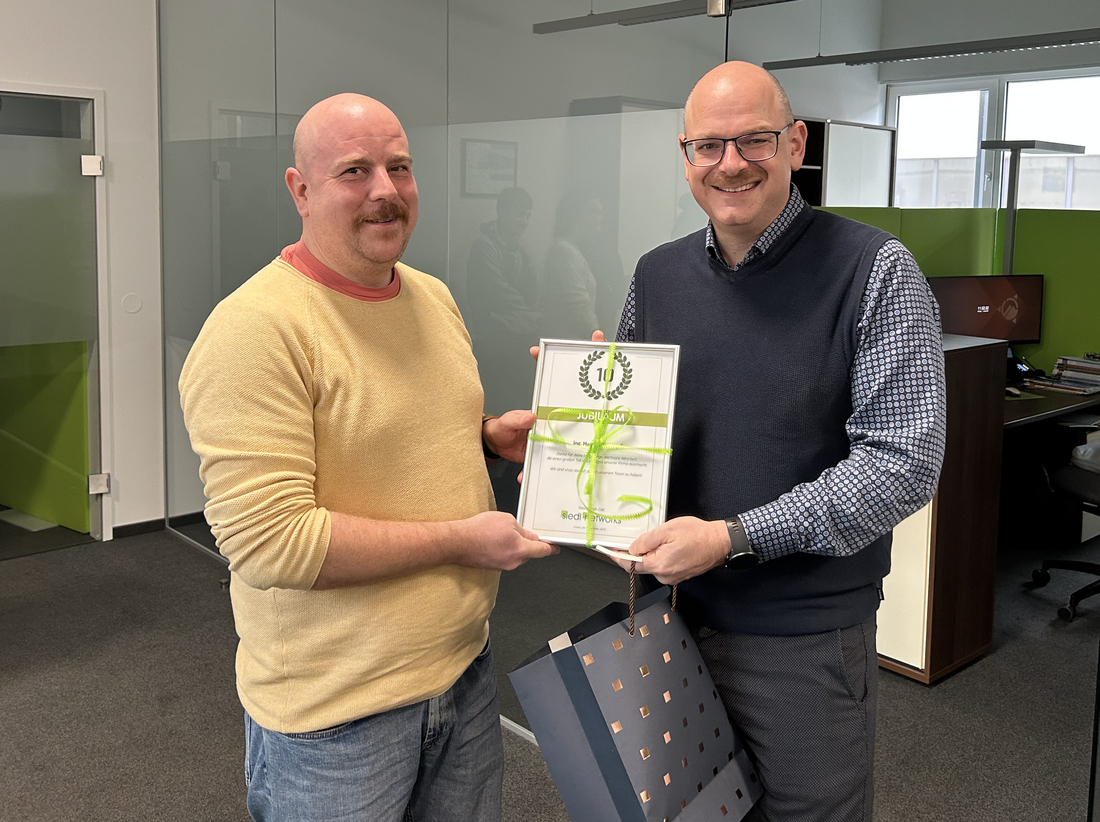 Glückwünsche Hannes Strempfl Dienstjubiläum