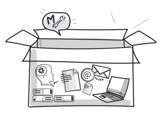 Paket mit Notebook, Managed e-Mail, Server