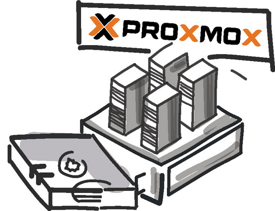 Proxmox Logo mit Server