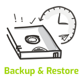 Scribble Backup Sicherungsband Uhr