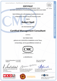 CMC Zertifikat
