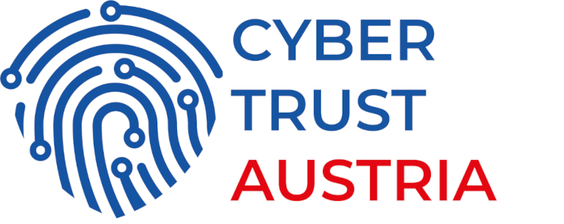 Fingerprint Schriftzug Cyber Trust Austria