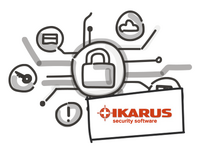 Grafik Sicherheit mit Ikarus Logo