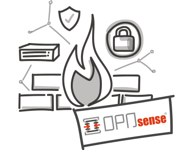 Flamme Sicherheit Logo OPNsense