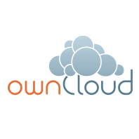 Wolken und Schriftzug ownCloud