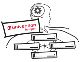 Scribble Univention Logo + Kopf