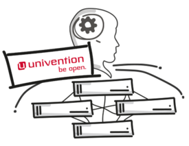 Scribble mit Univention Logo